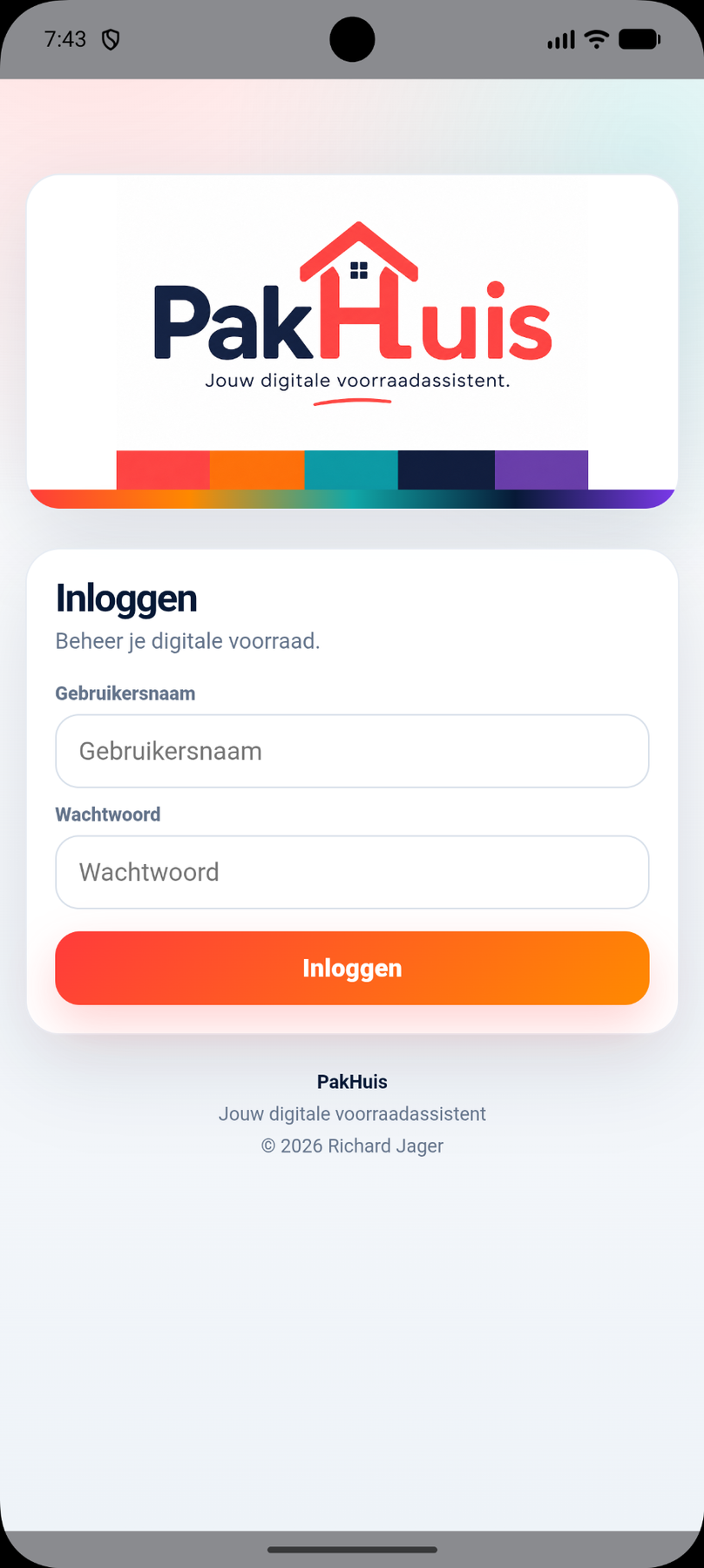 PakHuis inloggen